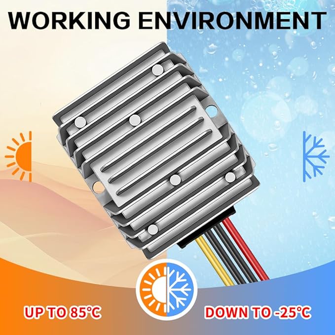 DC/DC Converter 12V Step Up to 24V, Boost Converter 5A 120W Voltage Regulator, 24Volt Transformer, Power Supply Module Boost Transformer for Car Truck Vehicle Boat Golf cart