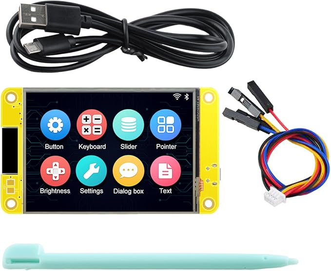 Geekstory 2.8 inch ESP32 Display Module ESP32-2432S028R ILI9341 Resistive Touch Screen WiFi+BT Dual-core Development Board 240X320 TFT LCD Module for Arduino