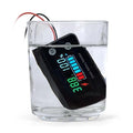 IPX7 Waterproof Battery Monitor12v 24v 36v 48v 60v 72v,Car Motorcycle Golf cart Battery Meter Digital Capacity Remaining Capacity Percentage Tester with Buzzer Alarm and Temperature