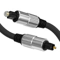 Cyberguys! Optical Audio Cable, Digital Optical Cable with Toslink Connectors, Braided Digital Audio Cables for Soundbar, TV, Receiver, Speaker, Xbox, PS5, Blu-Ray – Gold-Plated, 15ft