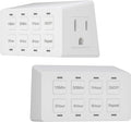 TG 8-Hour Indoor Countdown Plug-in Timer, Timer for Electrical Outlets, 15-30 Min 1-2-4-8 Hour, for Fans or Lights, UL Listed, 1/4 HP, 2 Pack