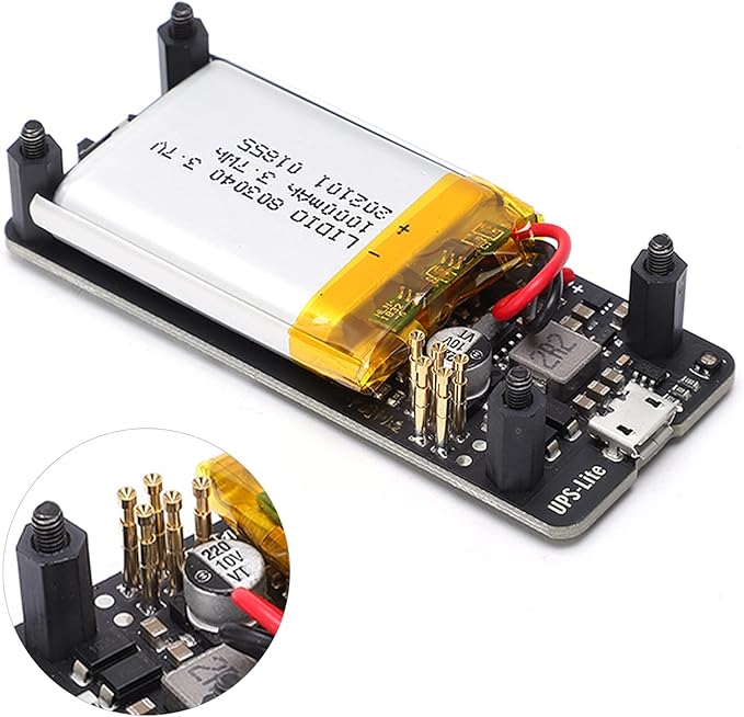UPS Power Board Lite Supply Battery Pack Charger Accessory for Zero with 1000mAh Lithium Battery Premium Printed Circuit Board 5V2A Power Adapter Recommended