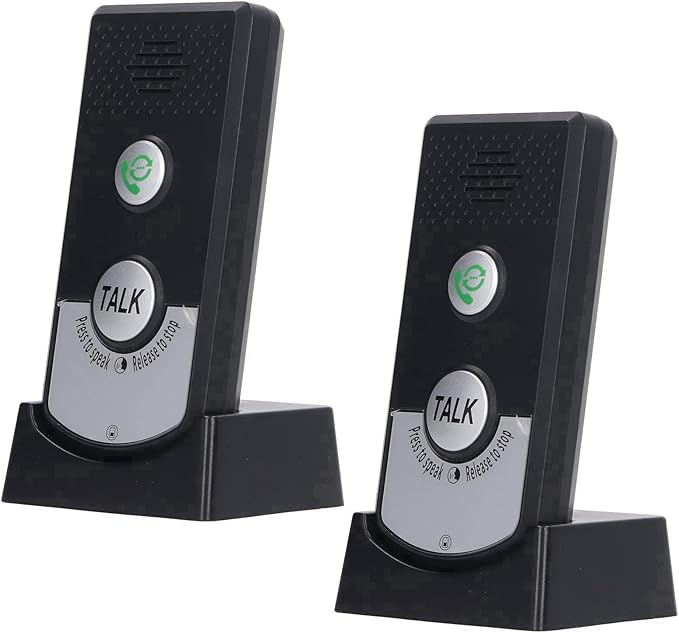 Brrnoo 2 Way Voice Intercom Home Intercom System Wireless Super Long Range Intercomunicador Intercom Doorbell System Unit for Home Hospital Office