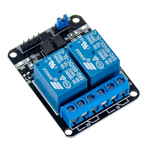 Hosyond 6Pack 2 Channel DC 5V Relay Module with Optocoupler Relay Board for Arduino Raspberry Pi MEGA2560