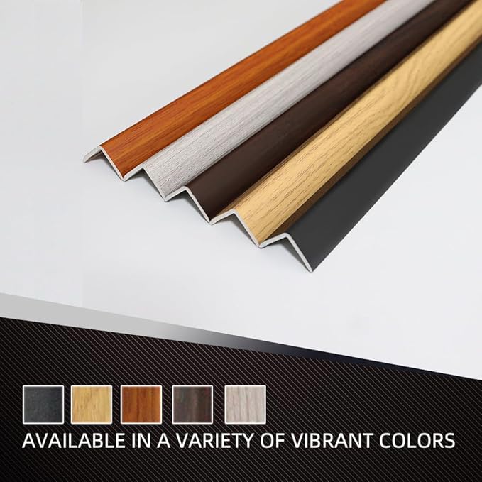 OUZUGIE 8-Pack 57 Inches, WPC Slat Wall Panel Trim,Corner Guard for High Grille (Walnut)