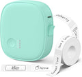 XenGro Mini Label Maker Machine with Tape AH-P05, Portable Bluetooth Mini Label Printer, Wireless Thermal Label Maker, Waterproof & Rechargeable, Built-in Cutter, for Home, Office, Kitchen – Green