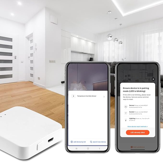 Mini Gateway, Gateway Smart Gateway Remote Control Micro USB Port Gateway Hub Remote Control Smart Hub for TUYA for Home Appliances