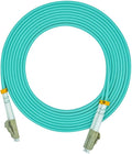 Jeirdus 2Meters 6ft LC to LC Duplex 50/125 10G OM3 Multi-Mode Fiber Optic Cable Jumper Optical Patch Cord LC-LC