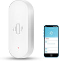 Smart Vibration Sensor: Wireless Glass Break Detector, WiFi Door Sensor with App Alerts, Adjustable Sensitivity, Glass Break Security Sensor for Alarm System and Smart Home Automation (1-Pack)