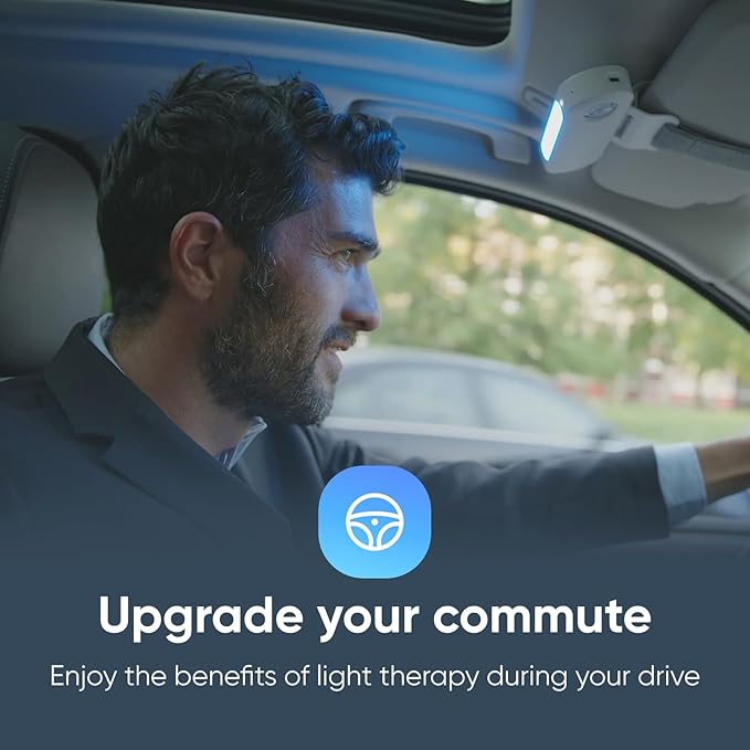 Luminette Drive® - First 2-in-1 Light Therapy Lamp - Enjoy The Benefits of Light Therapy in Your Car or at Your Computer