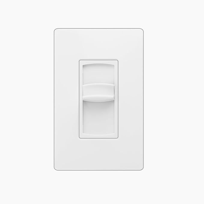 OSD Audio 300W Sleek, Modern, Minimalist Design in Wall Volume Control, Slider White Impedance Matching SLS300