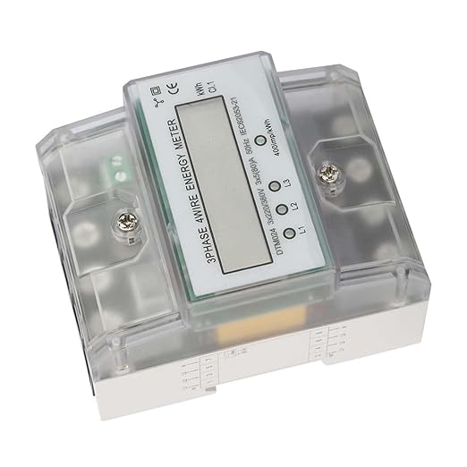 ANKROYU 220/380V 5-80A Power Meter, Energy Consumption Digital Electric Power Meter, Digital Power Meter, Energy Meter for Power Metering Systems