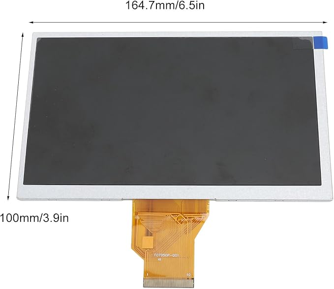 7 Inch LCD Display Module, 800x480 High Resolution TFT LCD Display Screen Module with 50 Pin RGB Interface for Home Appliance, Robots, Industrial Control