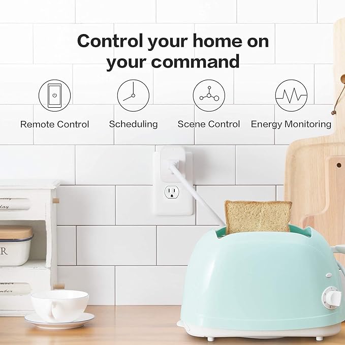 Aqara Zigbee Smart Plug with Energy Monitoring,Overload Protection,Scheduling and Voice Control, 15A Outlet Compatible with Alexa, Google Assistant, and Apple HomeKit Compatible
