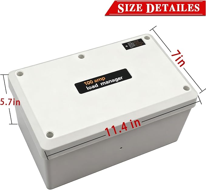 RJSJRAD 100 Amp Load Manager Compatible with Generac 7006, 100 Amp Smart Management Module with 8-Zone Control, Overload Protection and Lock Feature