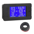 DROK AC Digital Meter, Current Voltage Amperage Power Energy Frequency Factor Multimeter AC 80-260V 100A LCD Digital Display Voltmeter Ammeter 220V 110V Monitor Detector with Current Transformer CT