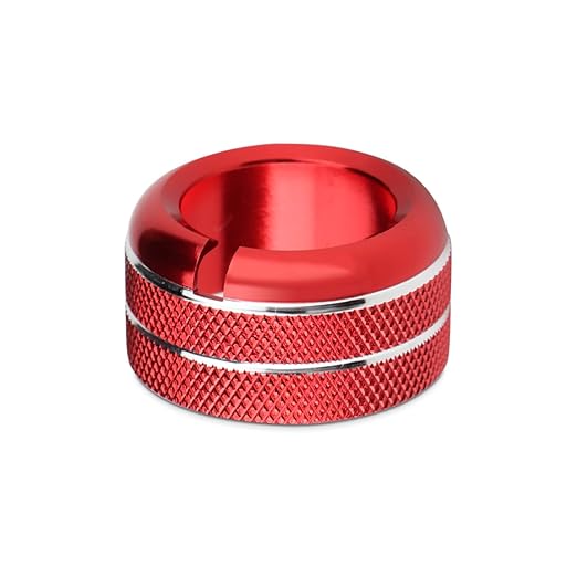 Auovo Rearview Mirrors Knob Ring Compatible with Subaru BRZ for Toyota GR86 2022-2024 2025 2026 Interior Accessories Mirror Control Switch Button Ring (Rearview Mirrors Knob Cover-1 Piece, Red)