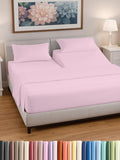 Split Head King Sheet Set – 4 Piece Flex Split Top King Sheets for Adjustable Beds - Fits 14” to 16" Mattress w/ Deep Pockets - Soft, Breathable & Cooling - Luxury Bedding & Wrinkle Free - Light Pink