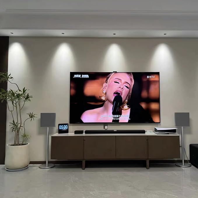 ZGOUO Floor Stand Compatible with Sony BRAVIA Theater Quad Surround Sound System (HT-A9M2), Aluminum, Built-in Power Cord