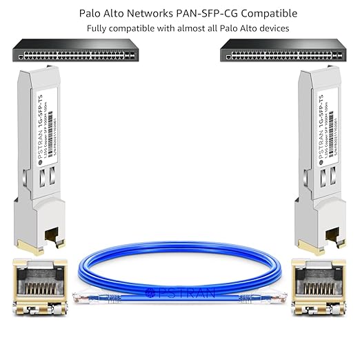 OPSTRAN 1000BASE-T SFP RJ45 Copper Transceiver Module Compatible with Palo Alto Networks PAN-SFP-CG 100m Cat5e/6