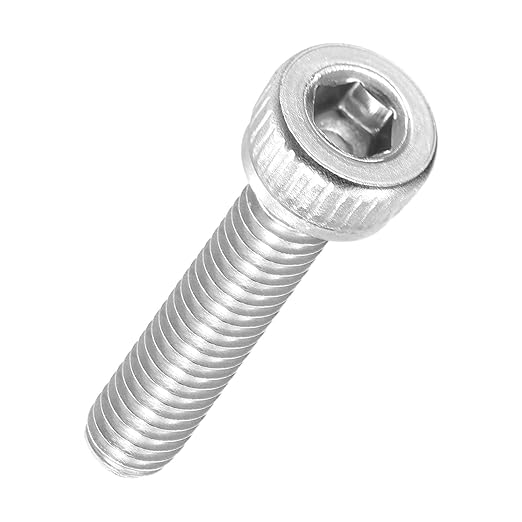 Kozelo 50pcs Socket Head Cap Screws - [M2.5-0.45 x 12mm] 304 Stainless Steel Allen Socket Drive for Electrical Motor 3D Printing Fan Engine Replacement Use, Silver