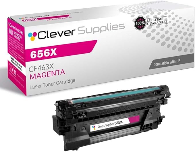 CS Replacement Toner Cartridge Compatible with HP 656X CF463X Magenta Color Enterprise M652dn M652n M653dn M653x M652dn Toner Cartridge Magenta