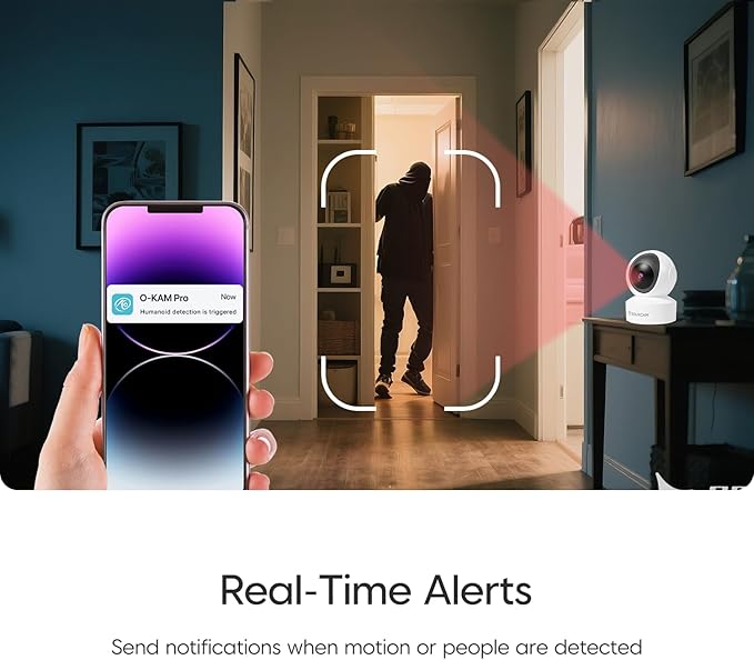 VSTARCAM Room Camera, 2K QHD Camera for Room with 5X Zomm, 360° Pan-Tilt, Color Night Vision, Motion Detection, Real-time Alerts, 2-Way Audio, Works with Alexa, Cloud & SD Card Storage(up to 256GB)