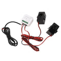 Smart Energy Monitor with 2PCS 120A CT Clamps Home Electricity Usage Meter 90-250VAC Real Time Power Consumption Tracker for Solar Grid Systems Voltage Current Frequency Monitor