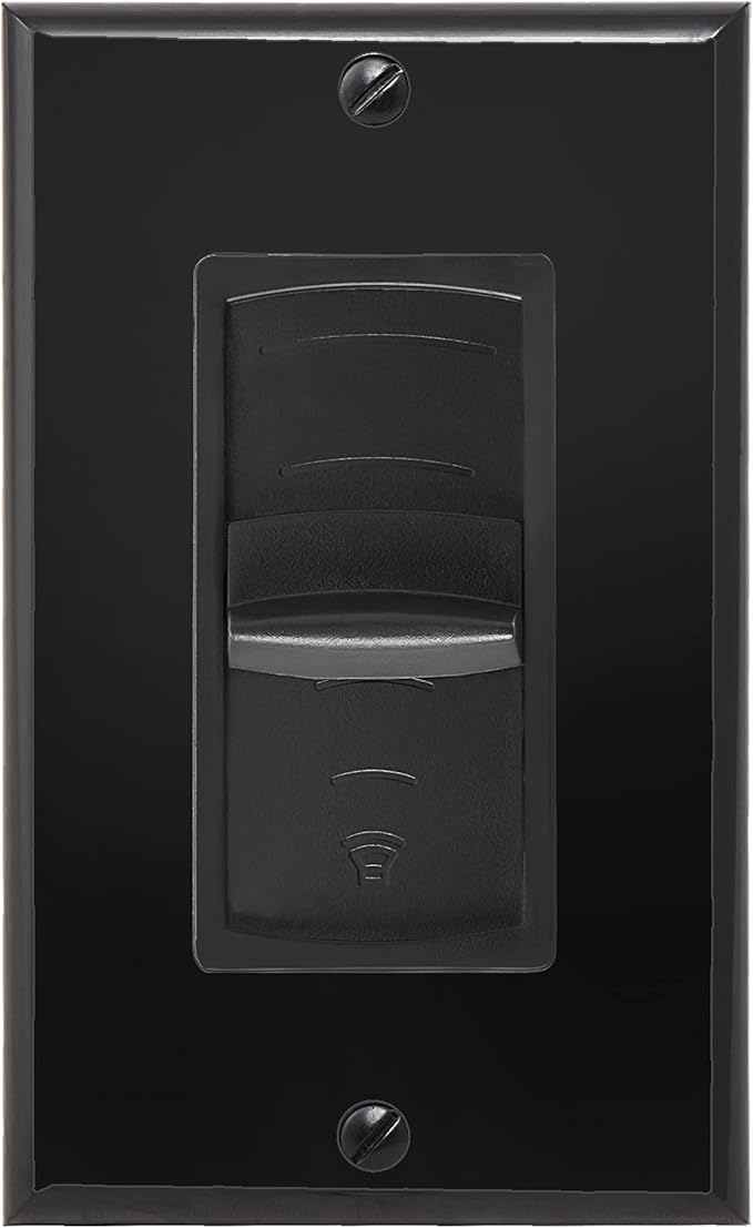 OSD Audio 300W in Wall Volume Control Impedance Matching for Home Speakers, Slider Black VMS300