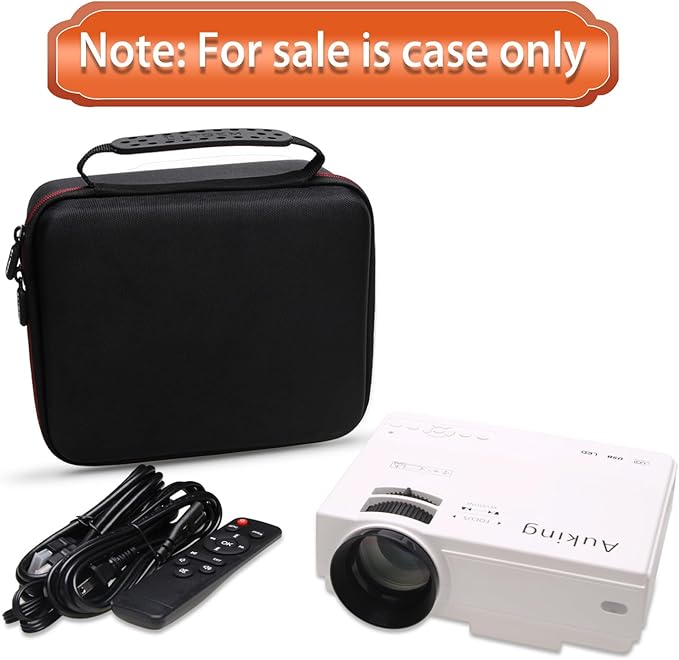 LTGEM Projector Case Compatible with AuKing Projector 2025/2024 Upgraded Mini Projector(Inside: 8.4"x7.2"x3.2"), Case Only