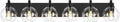 METWET Bathroom Light Fixtures, 6 Light Matte Black Vanity Light, 38 Inch Modern Wall Sconces with Globe Clear Glass Shade, Vanity Lighting Fixtures Over Mirror, VL195-MB-6