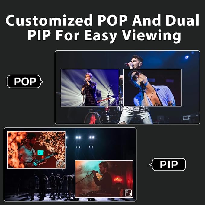 Cinetreak C2S HDMI & SDI 5.5'' Screen Multi-Format PTZ Control Video Switcher Mixer with REC, Playback, Macro Media,Vertical Livestream （NDI updatable）