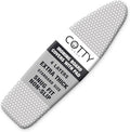 COTTY HOME Extra Thick Ironing Board Covers with Pad Standard Size 15x54, Heat Reflective Full Scorch Resistant Padding, Snug Fit Non-Slip Nose Pocket Fastener Straps Elastic Edges, Gray Spotted