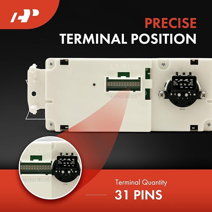 A-Premium Manual Climate Control Module A/C& Heater Control Panel Compatible with Chevrolet, GMC & Cadillac - 2003-2006 Silverado, Sierra, Avalanche, Tahoe, Yukon, Suburban - w/o Rear Window Defogger