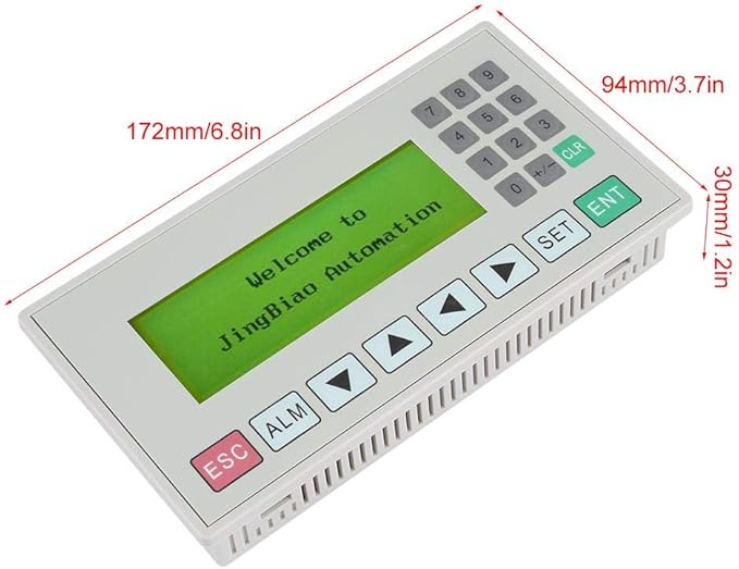 Jectse OP320-A Text Display,Small Man-Machine Interface 3.7 inches LCD Screen HMI Support S485/RS232 Intelligent Controller with Communication Port