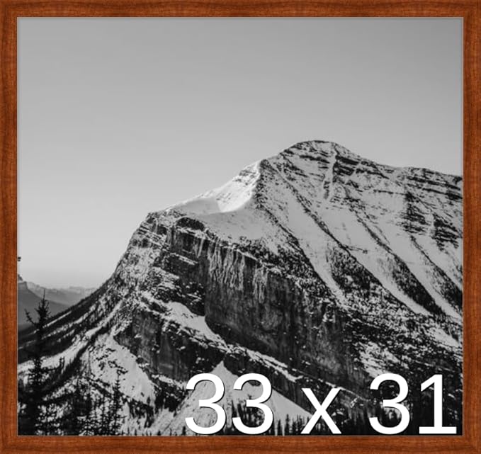 Frame It Easy 33 x 31 Russet Wood Frame (Derby)