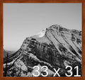 Frame It Easy 33 x 31 Russet Wood Frame (Derby)