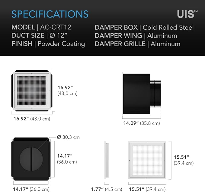 AC Infinity CLOUDWAY Whole House EC Fan T12, 1600 CFM with Temperature Humidity Controller, WiFi Integrated App Control – Ceiling Mount House Attic Vent Fan, Exhaust Home Ventilation System