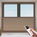 LEXEN Smart Bottom Up Honeycomb Shades - WiFi Enabled Motorized Cellular Blinds Compatible with Alexa/Google Home Easy Install Blackout Honeycomb Blinds with Aluminum Frame Customize Size-Coffee