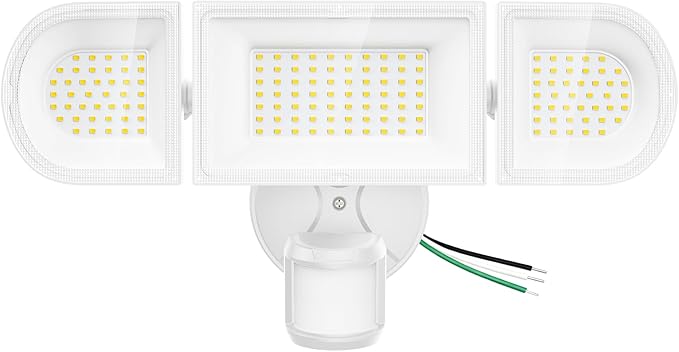 SZPOWER 150W Motion Sensor Lights Outdoor for Outside, 15000LM LED Flood Lights Outdoor Wired Dusk to Dawn, Exterior Security Floodlight Fixture Waterproof IP65, Outdoor Lighting for House, Garage