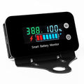 IPX7 Waterproof Battery Monitor with Bracket 7-100V,12v 24v 36v 48v 60v 72v Digital Display Battery Capacity Remaining Capacity Percentage Tester with Buzzer Alarm and Temperature