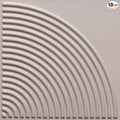 From Plain To Beautiful In Hours 9002 Arc Swell PVC 12 in x 12 in Peel and Stick Wall Panels (Covers / 10 sq.ft), Dawn Pink, 10 Piece