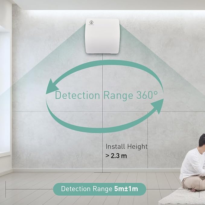 Hehou 5.9 Inch Bathroom Exhaust Automatic Fan Low Noise Window Wall Mount Vent Fan with Motion Sensor for Bathroom Kitchen Garage
