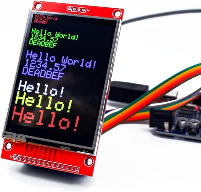Hosyond 2.8 Inches TFT LCD Touch Screen Shield Display Module 320x240 SPI Serial ILI9341 with Touch Pen Compatible with Arduino R3/Mega2560 Development Board