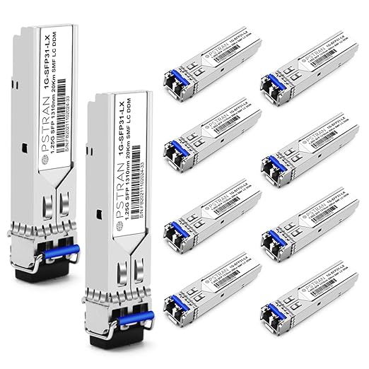 OPSTRAN 1000BASE-LX/LH SFP Optical Transceiver Module Compatible with Cisco Meraki MA-SFP-1GB-LX10 1G SFP 1310nm 20km DDM Duplex LC SMF 10 Pack