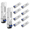 OPSTRAN 1000BASE-LX/LH SFP Optical Transceiver Module Compatible with Cisco Meraki MA-SFP-1GB-LX10 1G SFP 1310nm 20km DDM Duplex LC SMF 10 Pack