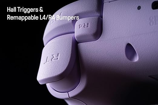 8Bitdo Ultimate 2C Hall Effect Joysticks and Hall Triggers Wired Controller for Windows PC and Android, with Remappable L4/R4 Bumpers, Turbo function & Rumble vibration (Purple)