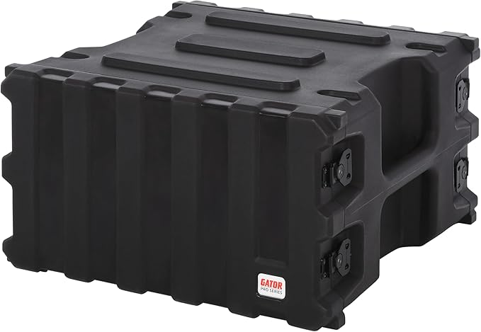 Gator Cases Pro Series 6U Rack Case with Standard 19" Depth, Roto Molded Made in USA (G-PRO-6U-19)