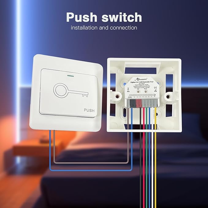 GLEDOPTO ZigBee 3.0 Pro Mini LED Strip Controller 5 Modes in 1 RGBCCT RGBW RGB CCT WWCW Dimmer DC12-24V APP Voice Control Work with Hu/e ZigBee2mqtt Conbee II Home Assistant Alexa (Hub Required)