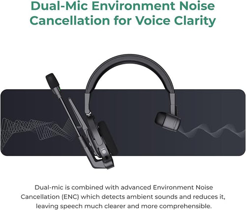 Accsoon Como MIC02-1H4R Wireless Headset Intercom System 9-Person Full Duplex 1312ft Team Communication Group Talk, Links up to 9-Person, 10+Hour Battery Life